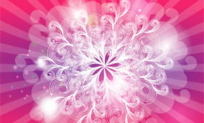 vector empty swirls pink design